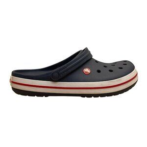 Crocs Men’s Navy EVA With Strap Slip-On Clogs Size 12